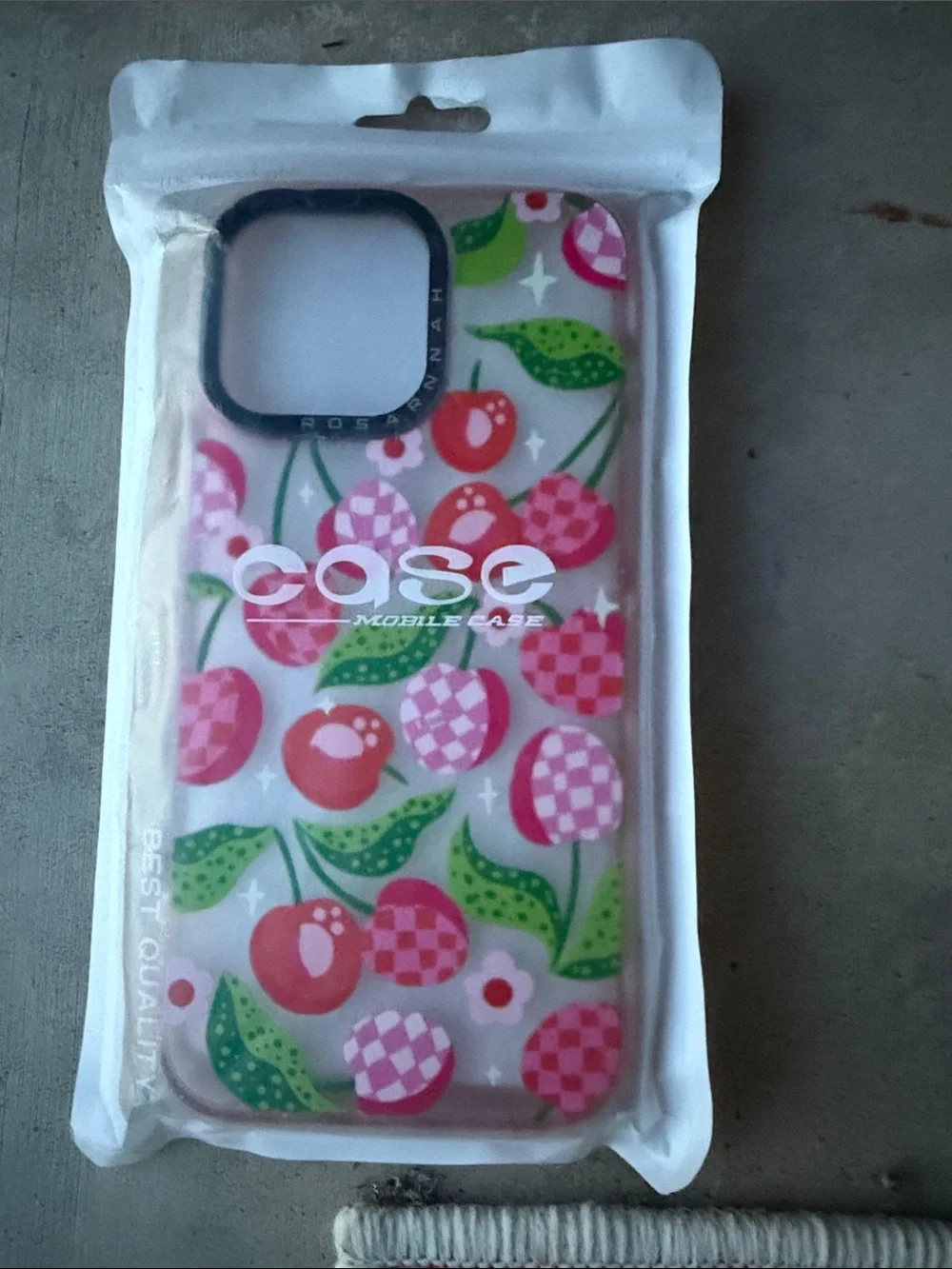 Cherry Pattern Phone Case for IPhone 16 Pro Max. New in package